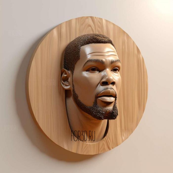 Kevin Durant 3 stl model for CNC